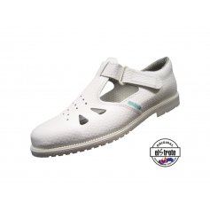 Zdravotní obuv CLASSIC, pánské sandály - 91 500 F.10, bílé