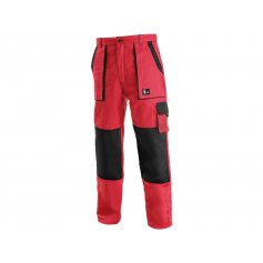 Pánské kalhoty CXS luxy JOSEF, červeno-černé