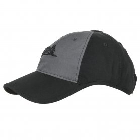 Kšiltovka LOGO CAP black / shadow grey, Helikon-Tex