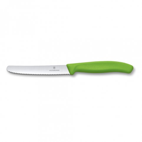 Nôž zúbkový 11cm zelený