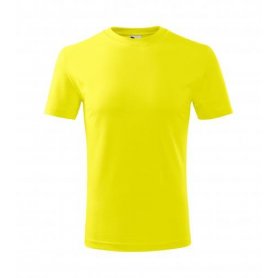 Dětské tričko s krátkým rukávem CLASSIC NEW, citrónové
