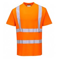 Tričko Hi-Vis s reflexními pruhy S170, oranžové