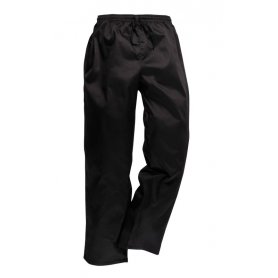 Kuchařské kalhoty C070 na šňůrku, černé