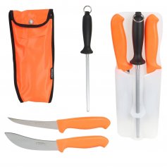 MORAKNIV Hunting Set 2x nůž + oslíčku, oranžová