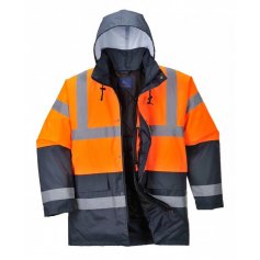 Pánská reflexní bunda S467 Hi-Vis, zimní, oranžovo-černá